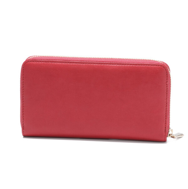 JIMMY CHOO(ジミーチュウコピー)ラウンドファスナー長財布 RED PIPPA